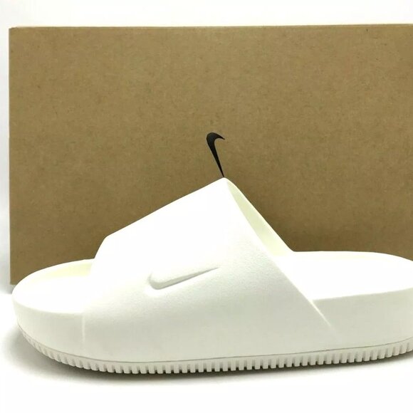 Nike Men's Unisex Calm Slides Sail FD4116-100 Multiple Sizes - Picture 1 of 6